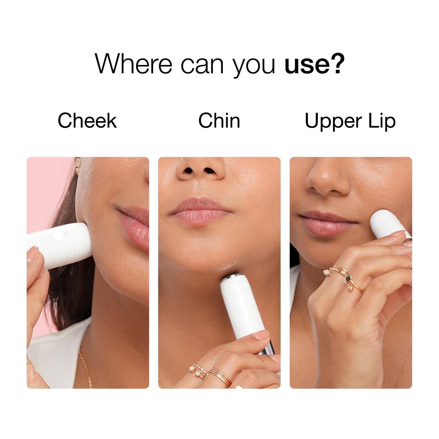 Braun Face Mini Hair Remover FS1000, Electric Facial Hair Remover for Women, with Smartlight, for Upper Lips Chin Cheeks Peac