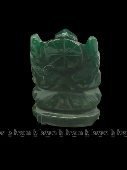 braun HOMES Crystal Ganesha Statue Figurine, 2-Inch, 200g, Natural Crystal, Home Decor Idol - back view (12)
