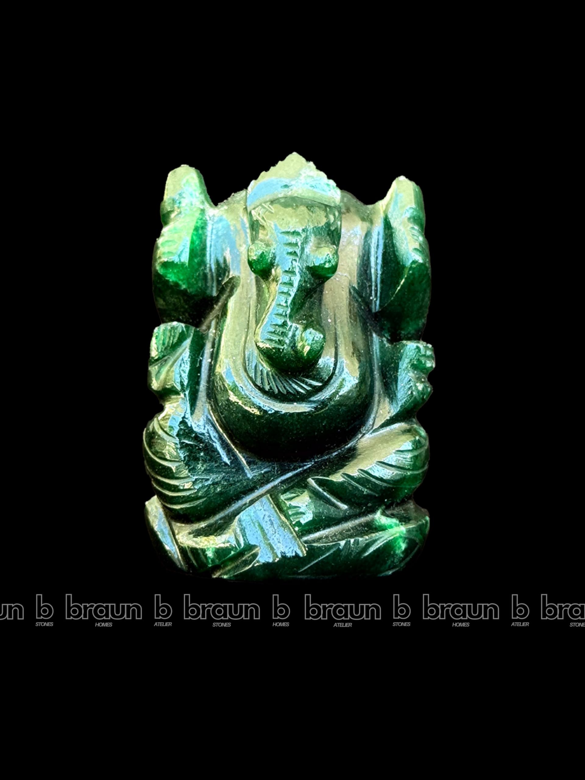 braun HOMES Crystal Ganesha Statue Figurine, 2-Inch, 200g, Natural Crystal, Home Decor Idol - label detail (14)