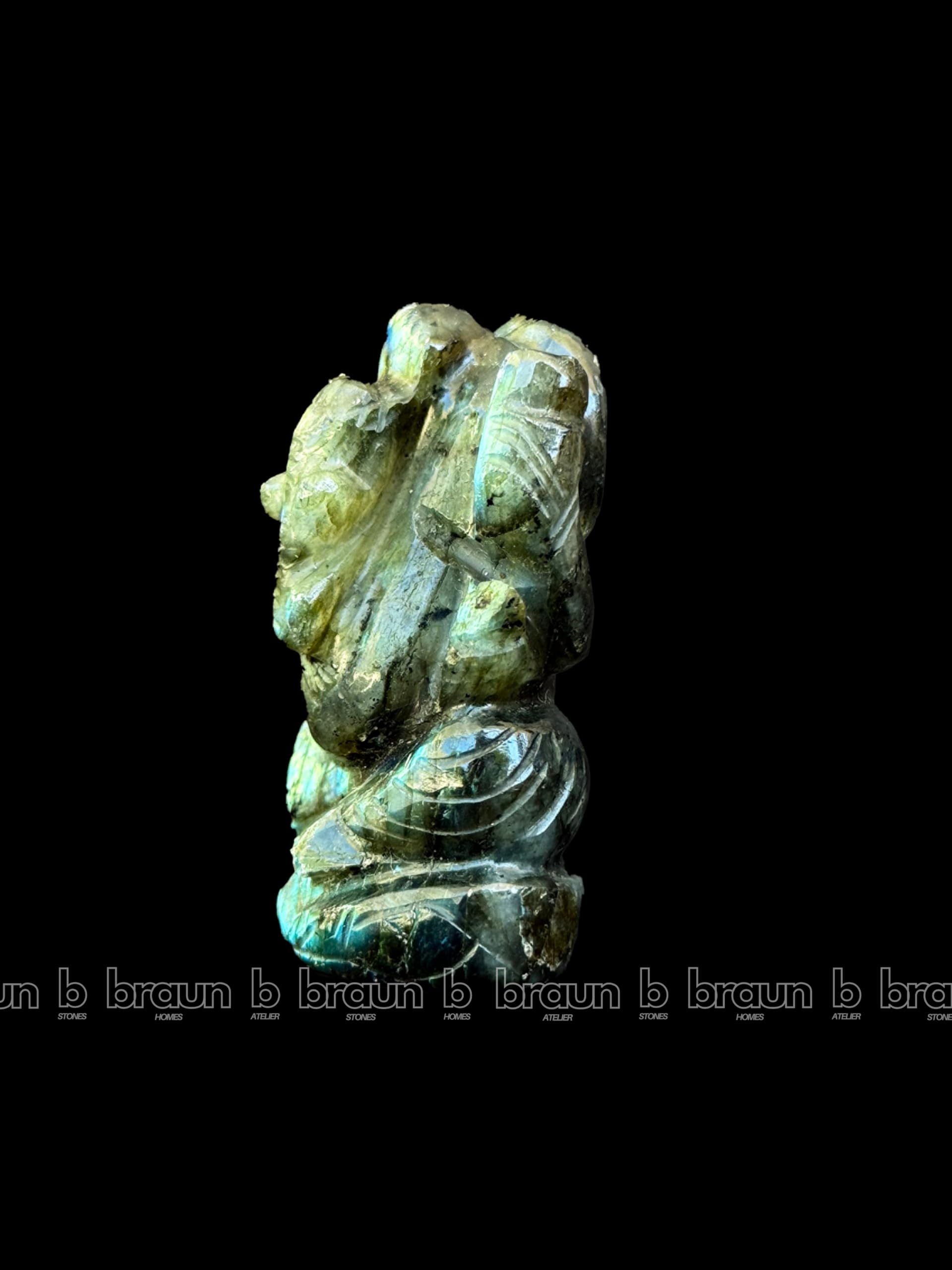 braun HOMES Crystal Ganesha Statue Figurine, 2-Inch, 200g, Natural Crystal, Home Decor Idol - ingredients panel (22)