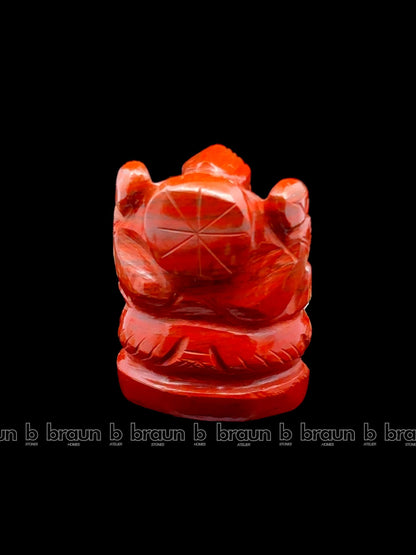 braun HOMES Crystal Ganesha Statue Figurine, 2-Inch, 200g, Natural Crystal, Home Decor Idol - back view (35)