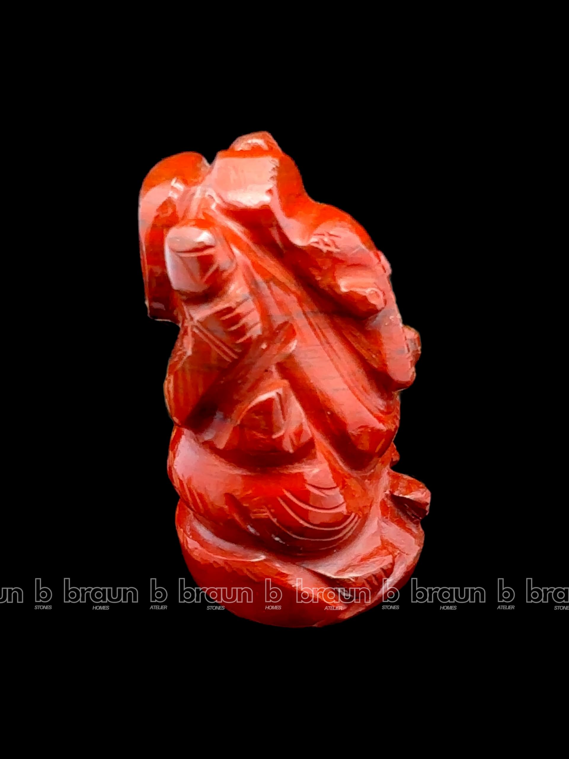 braun HOMES Crystal Ganesha Statue Figurine, 2-Inch, 200g, Natural Crystal, Home Decor Idol - packaging (36)