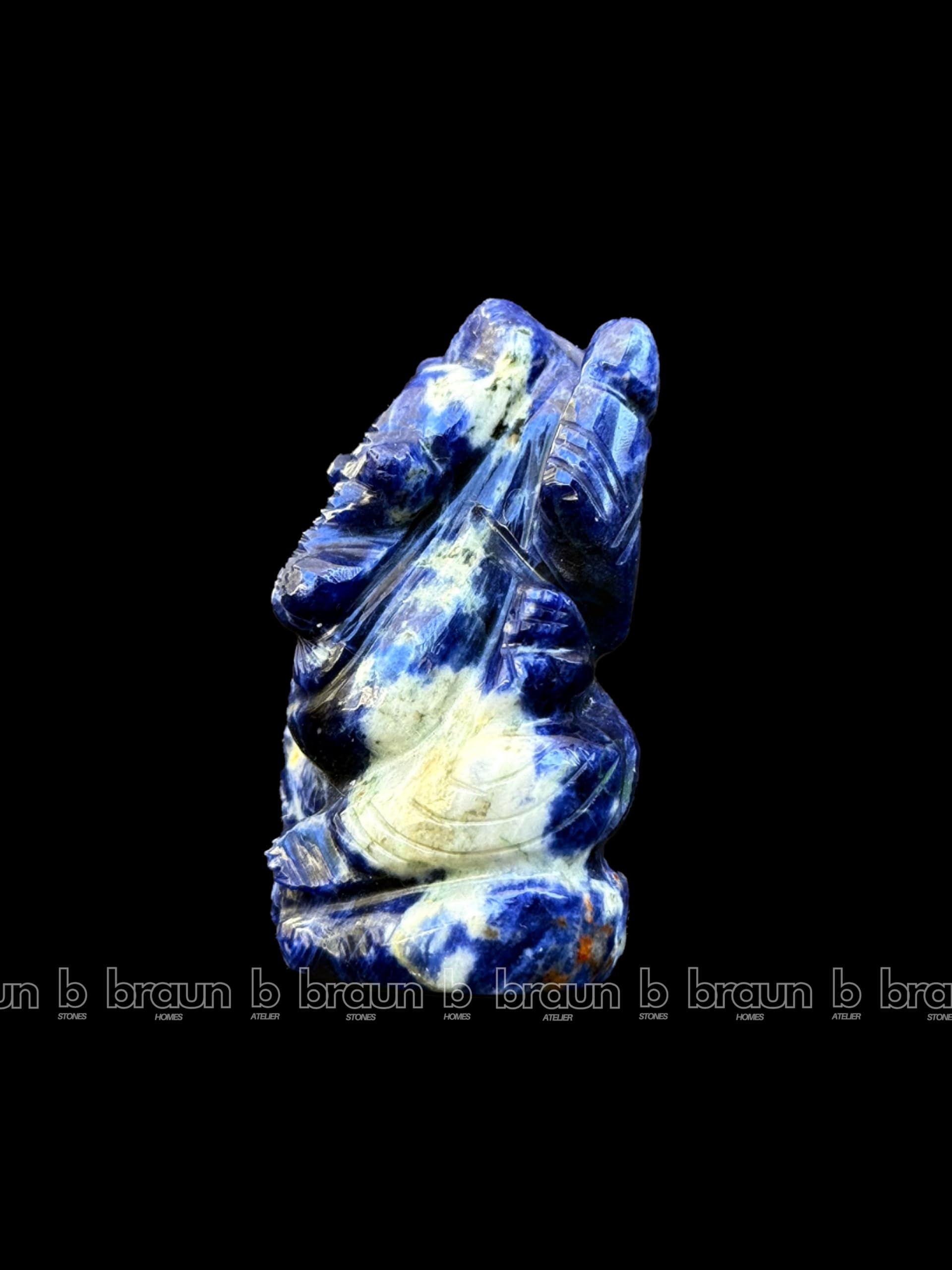 braun HOMES Crystal Ganesha Statue Figurine, 2-Inch, 200g, Natural Crystal, Home Decor Idol - packaging (48)