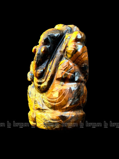 braun HOMES Crystal Ganesha Statue Figurine, 2-Inch, 200g, Natural Crystal, Home Decor Idol - close-up detail (57)