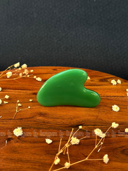 braun HOMES Gua Sha Face Massager Tool, Natural Stone, 1 Piece, Facial Massage Tool - front view
