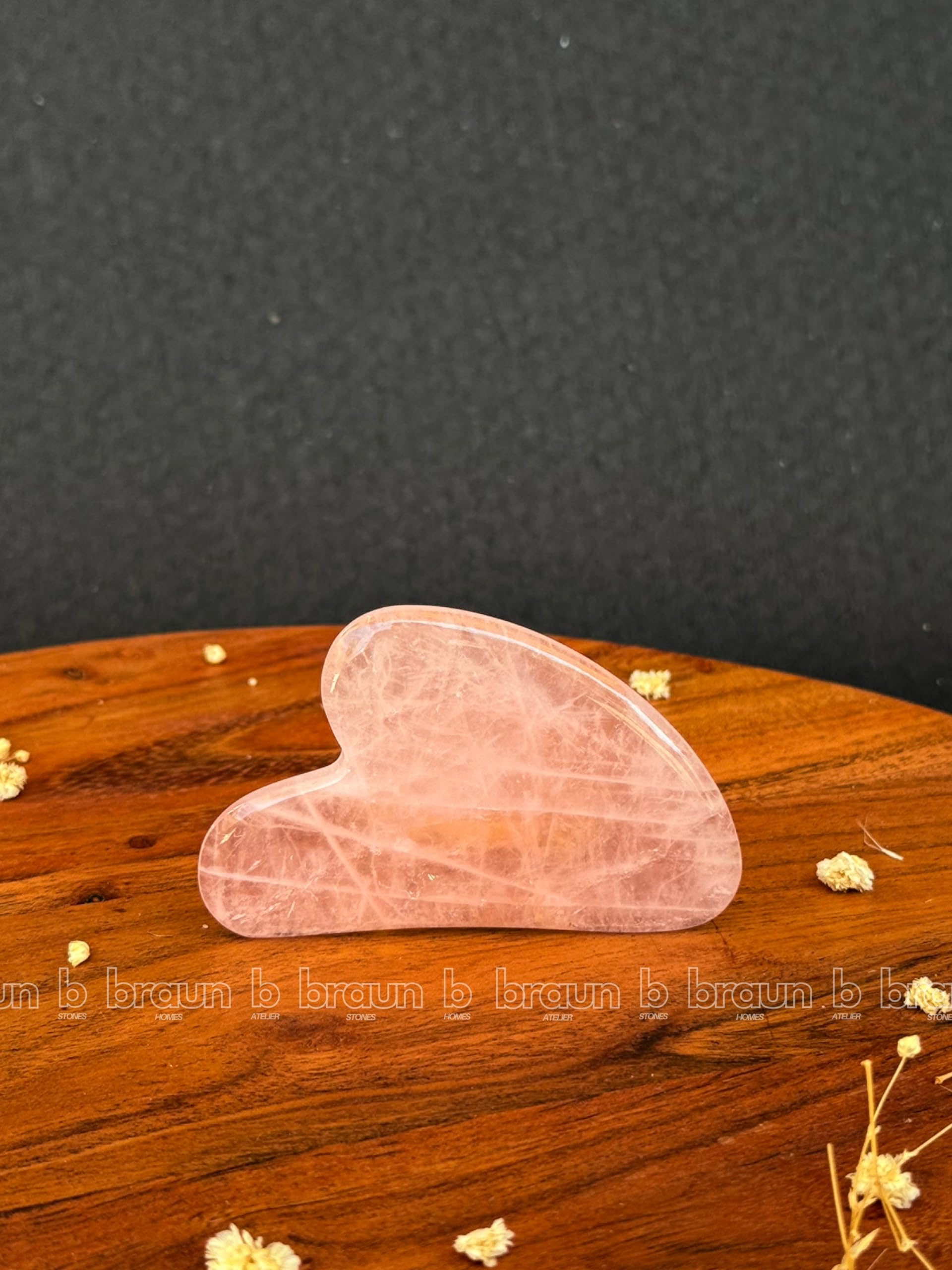 braun HOMES Gua Sha Face Massager Tool, Natural Stone, 1 Piece, Facial Massage Tool - front view (6)
