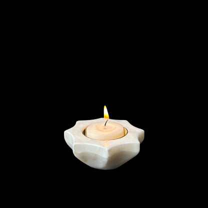 BRAUN HOMES Handcrafted Marble and Brass Diya for Diwali Gifting | Pooja Diya for Home Mandir Temple & Festival Diwali Decor 
