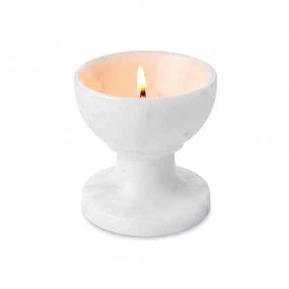 braun HOMES Natural Marble Diya Tea Light Holder, White and Gold, 160g, Tealight Candle Holder for Home Decor - in use (21)