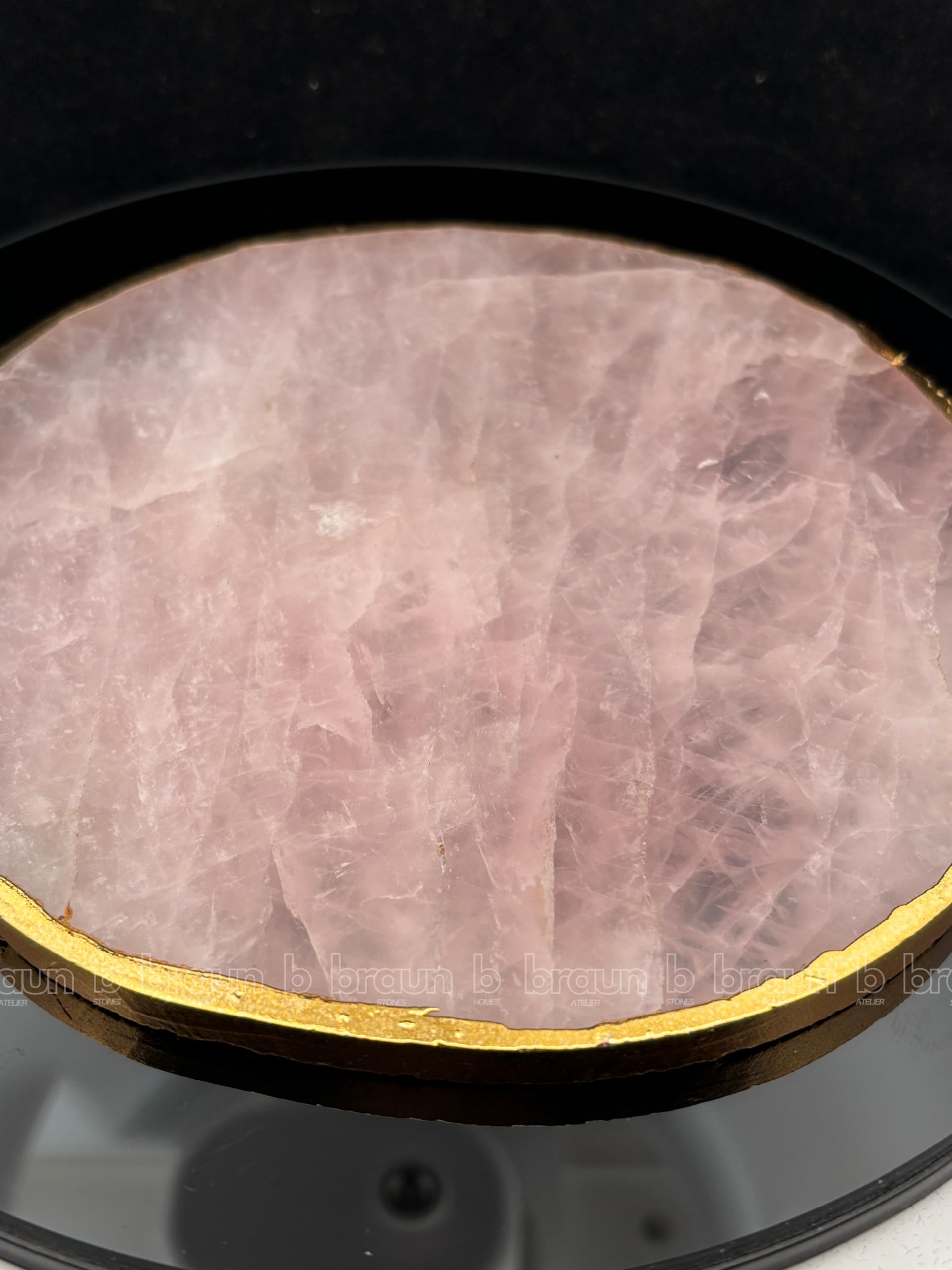 braun HOMES Natural Quartz Serving Platter, Bohemian Decorative Dish for Home & Table - packaging