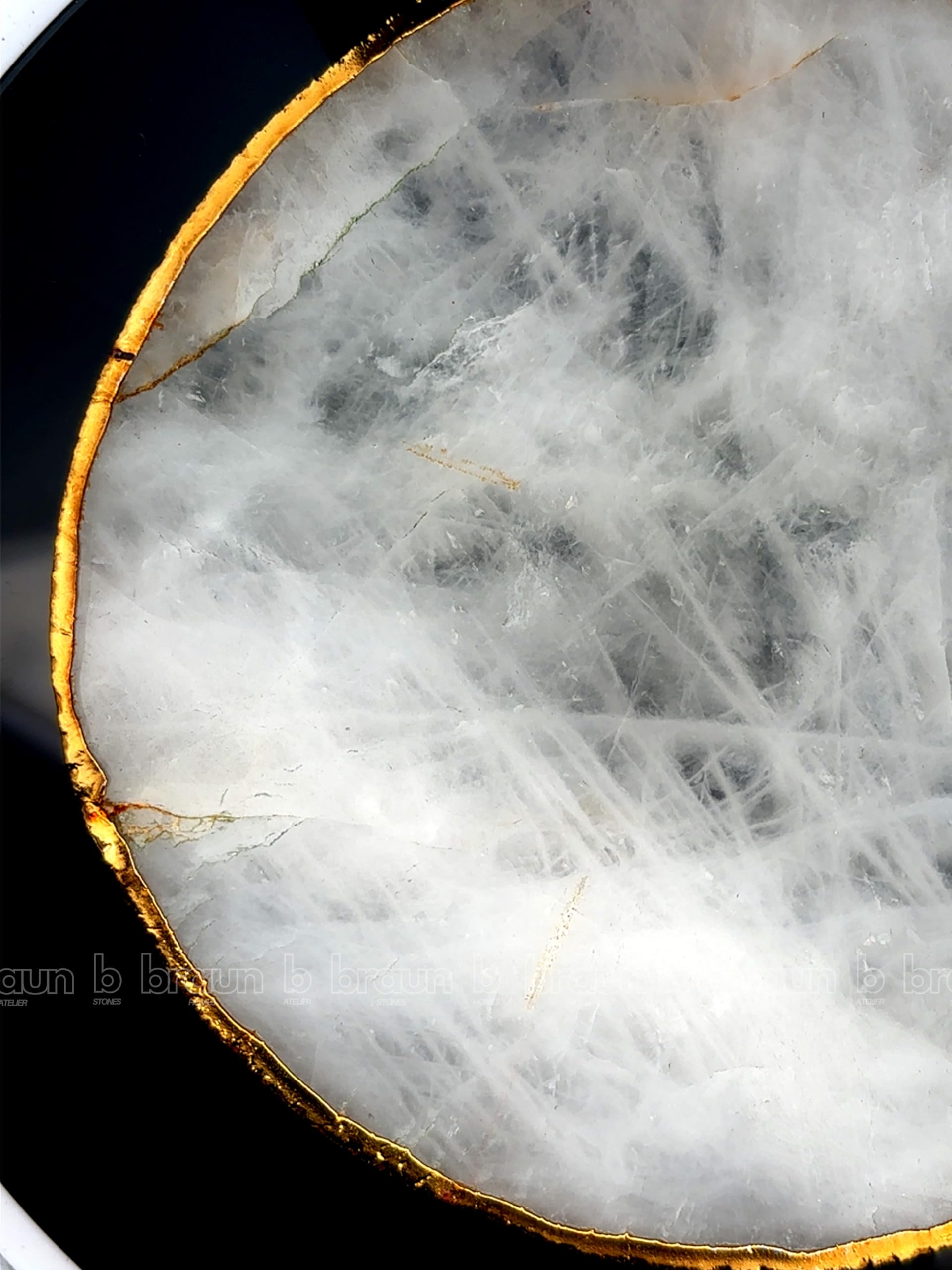 braun HOMES Natural Quartz Serving Platter, Bohemian Decorative Dish for Home & Table - packaging (8)
