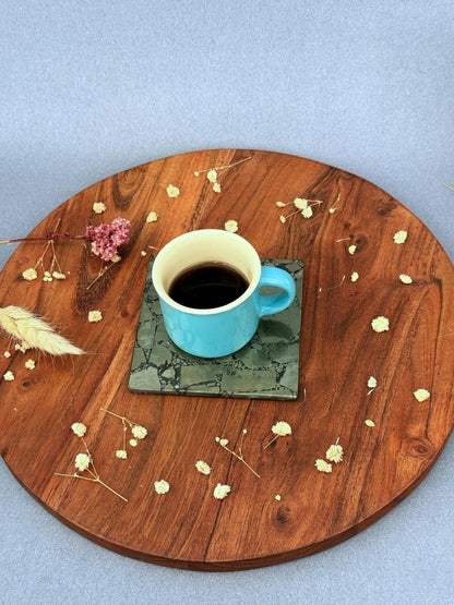 braun HOMES Natural Stone Square Coasters, Set of 2, Drink Coasters for Home and Office - packaging (41)