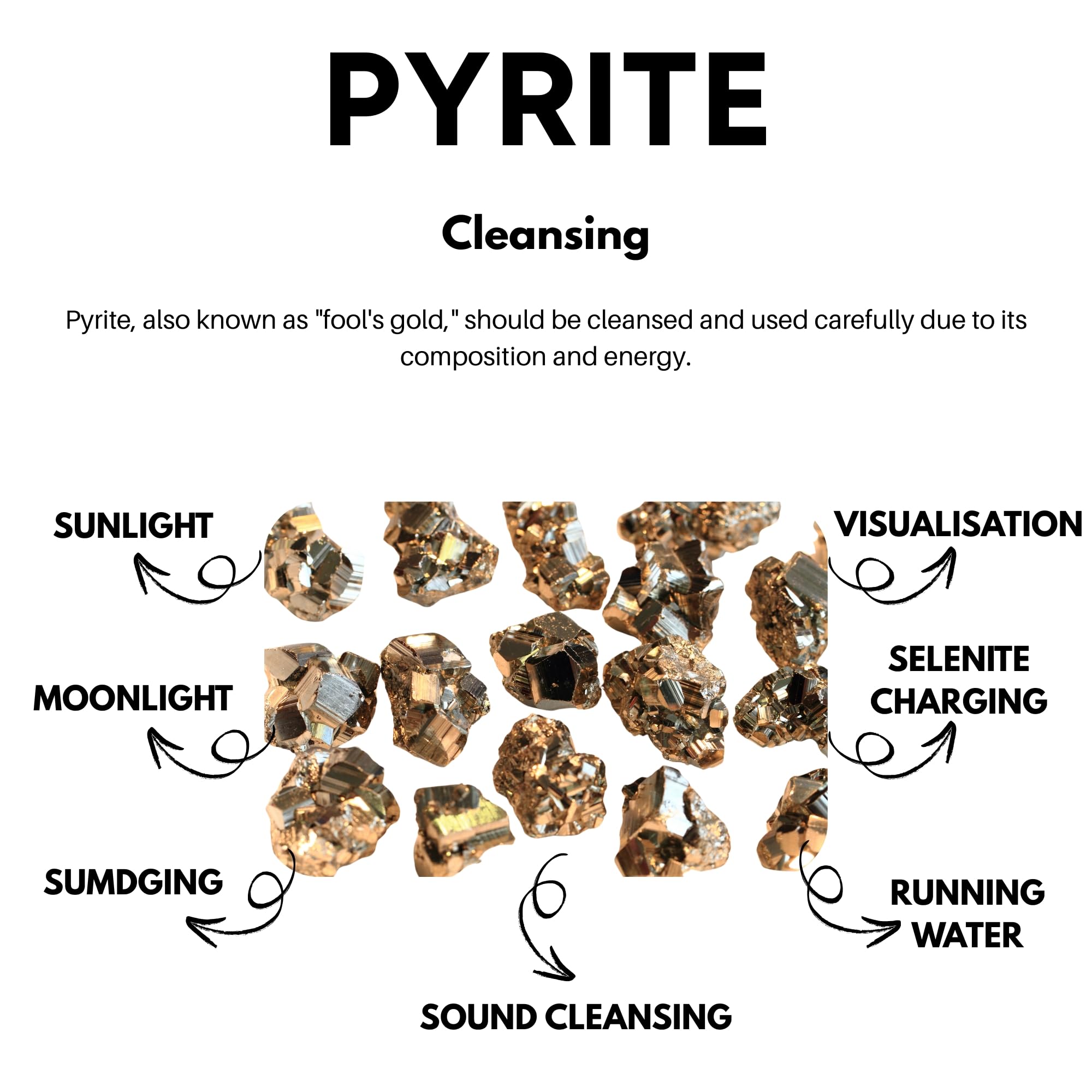 braun HOMES Pyrite Stone, Natural Fool's Gold Crystal, Decorative Stone for Home or Office Décor - size and scale (11)