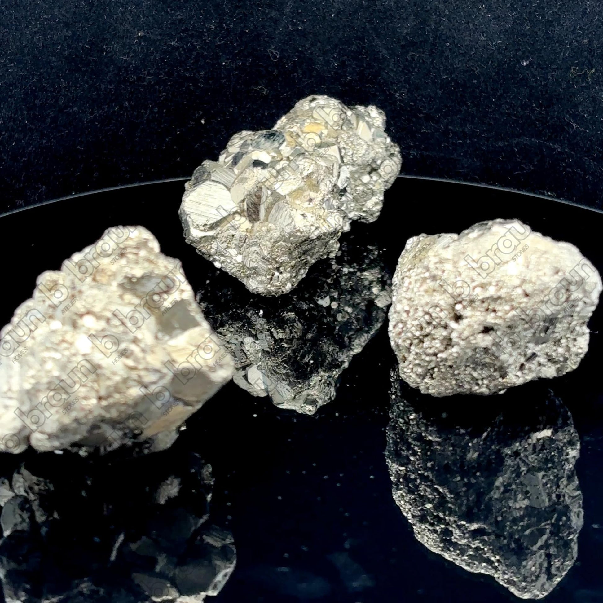 braun HOMES Pyrite Stone, Natural Fool's Gold Crystal, Decorative Stone for Home or Office Décor (12)