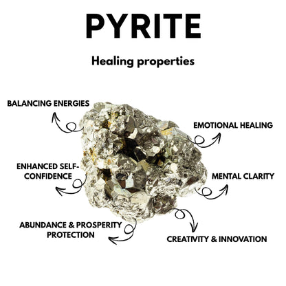 braun HOMES Pyrite Stone, Natural Fool's Gold Crystal, Decorative Stone for Home or Office Décor - in use
