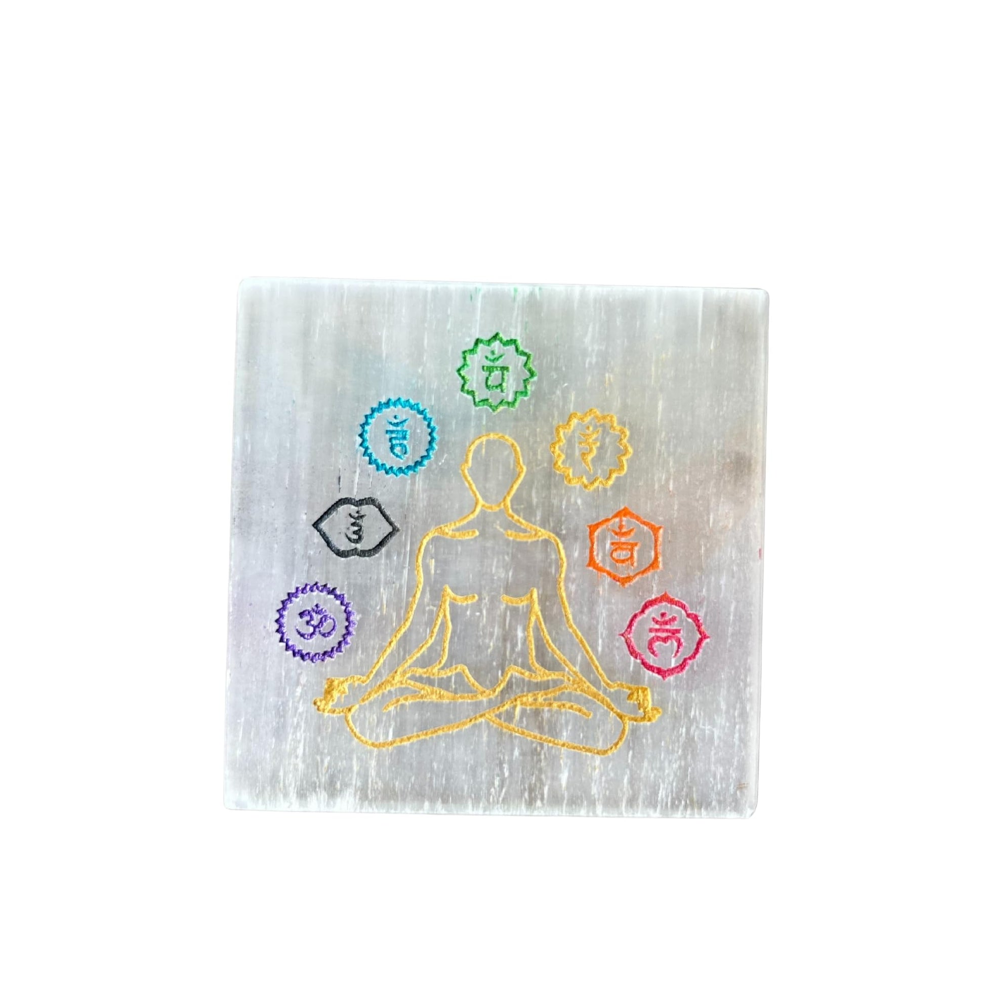 braun HOMES Selenite Charging Plate, 3 Inch, Natural Stone, Crystal Cleansing & Meditation Plate - packaging (14)