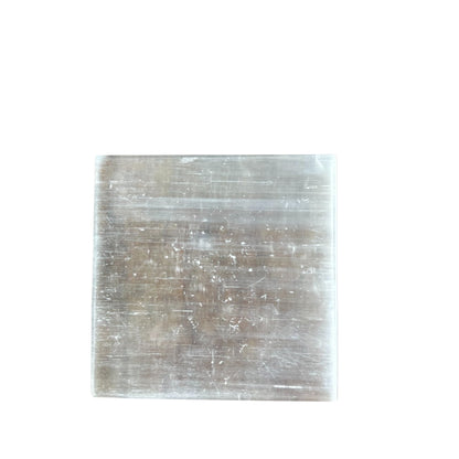 braun HOMES Selenite Charging Plate, 3 Inch, Natural Stone, Crystal Cleansing & Meditation Plate - back view (26)