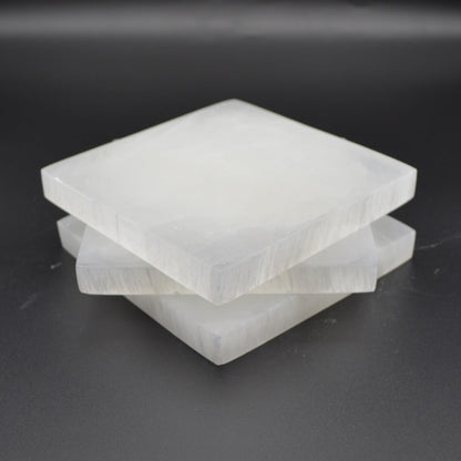 braun HOMES Selenite Charging Plate, 3 Inch, Natural Stone, Crystal Cleansing & Meditation Plate - label detail (28)