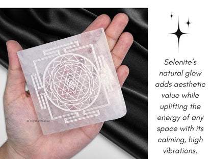 braun HOMES Selenite Charging Plate, 3 Inch, Natural Stone, Crystal Cleansing & Meditation Plate - packaging (35)
