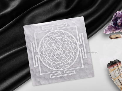 braun HOMES Selenite Charging Plate, 3 Inch, Natural Stone, Crystal Cleansing & Meditation Plate - label detail (36)