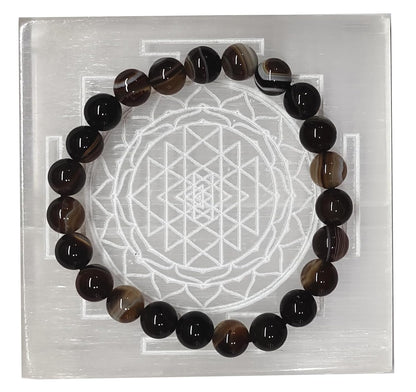 braun HOMES Selenite Charging Plate, 3 Inch, Natural Stone, Crystal Cleansing & Meditation Plate - close-up detail (38)