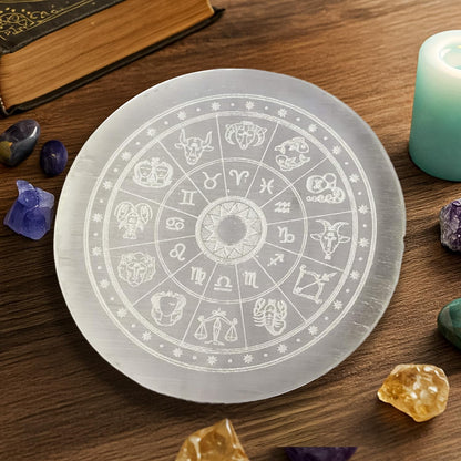 braun HOMES Selenite Charging Plate, 3 Inch, Natural Stone, Crystal Cleansing & Meditation Plate - label detail (43)