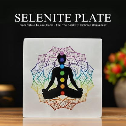 braun HOMES Selenite Charging Plate, 3 Inch, Natural Stone, Crystal Cleansing & Meditation Plate - packaging (7)