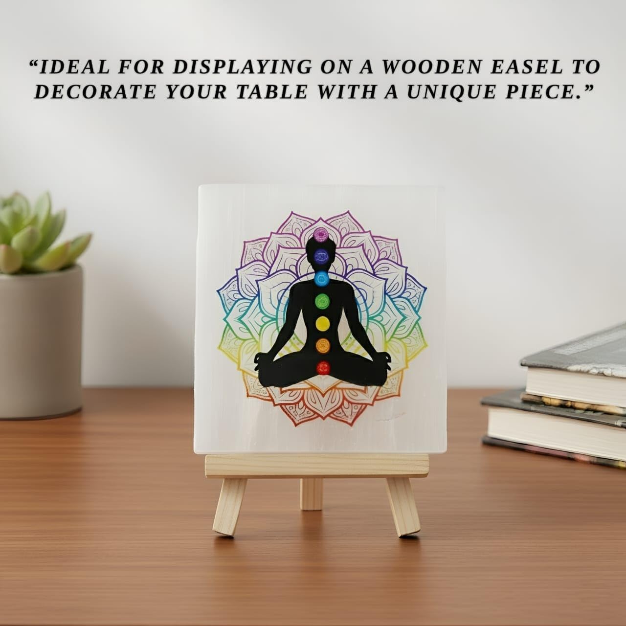 braun HOMES Selenite Charging Plate, 3 Inch, Natural Stone, Crystal Cleansing & Meditation Plate - ingredients panel