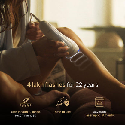 Braun IPL 5152 Women's Hair Removal System, Head-to-Toe, with Razor - back view