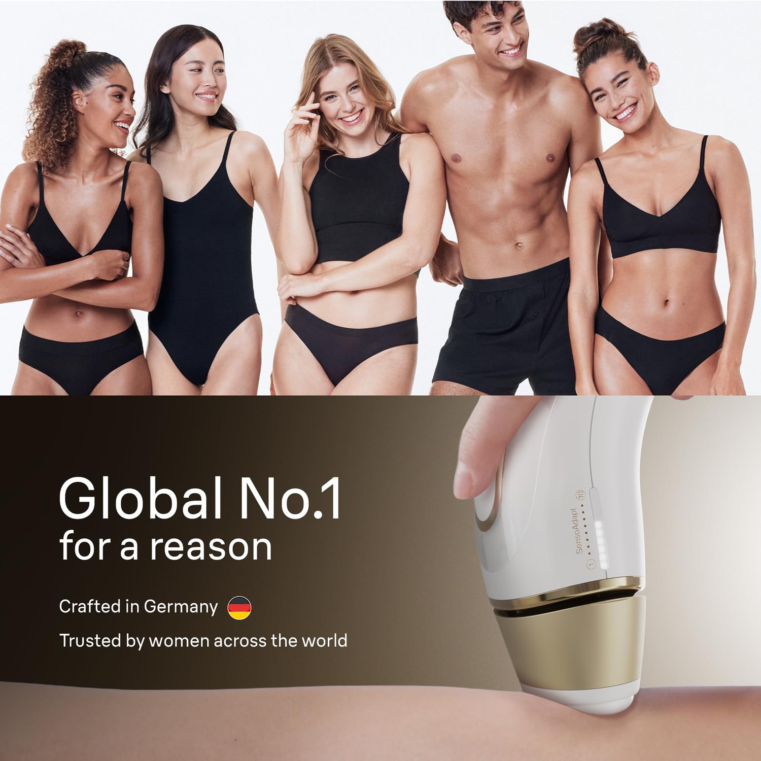 Braun IPL 5152 Women's Hair Removal System, Head-to-Toe, with Razor - in use