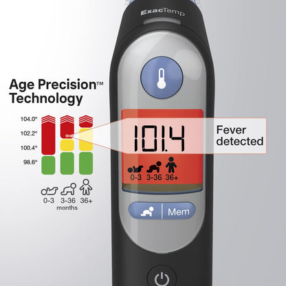 Braun IRT6520 Thermoscan 7 Infrared Thermometer (White) - Adult Thermometer - back view
