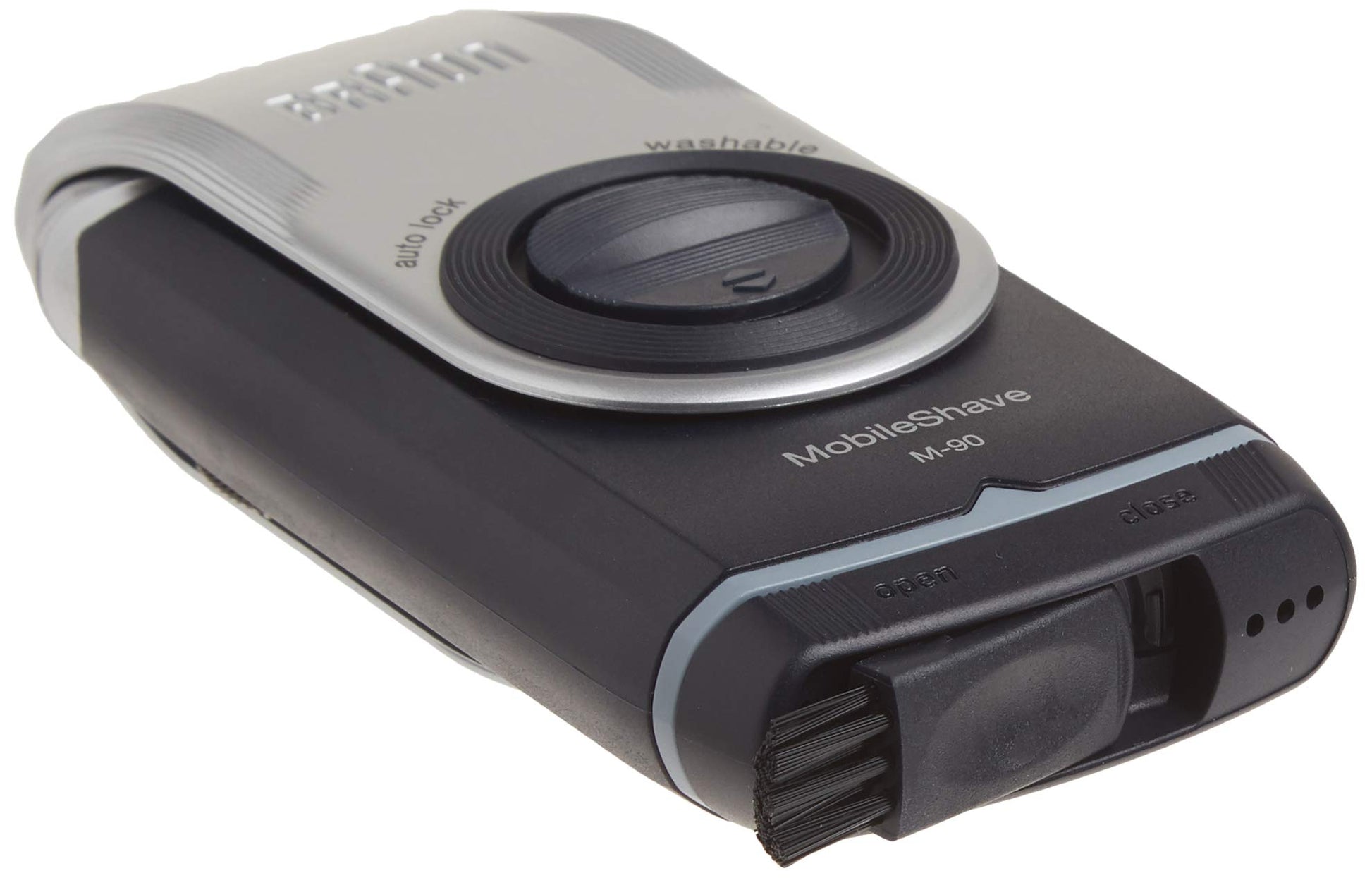 Braun M90 Mobile Shaver, Silver, Compact Battery-Powered Electric Shaver for Men - ingredients panel