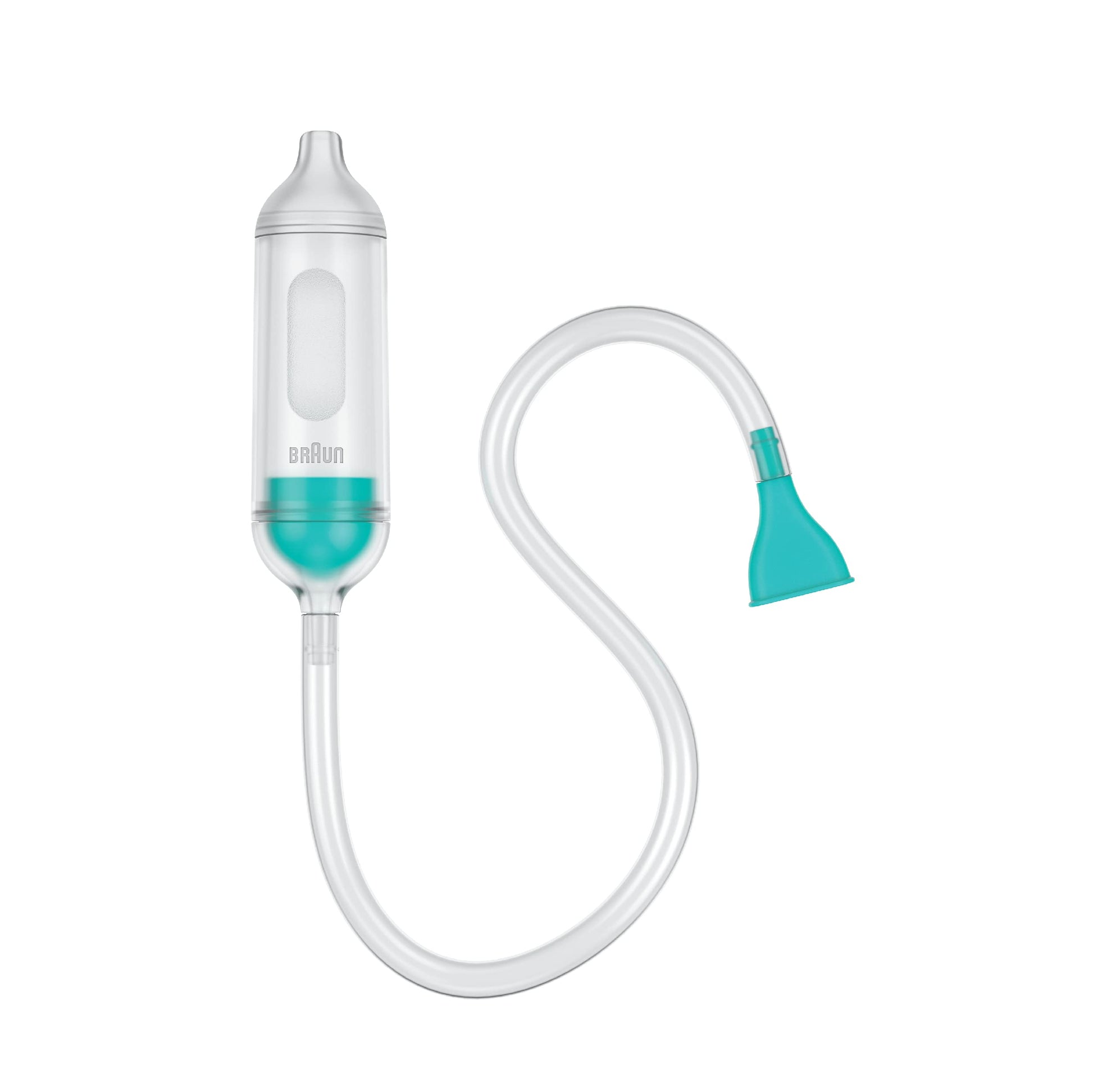 Braun Manual Nasal Aspirator - Nose Suction Tool, 2 Tips, for Newborns and Infants, Dishwasher Safe