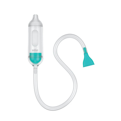 Braun Manual Nasal Aspirator - Nose Suction Tool, 2 Tips, for Newborns and Infants, Dishwasher Safe