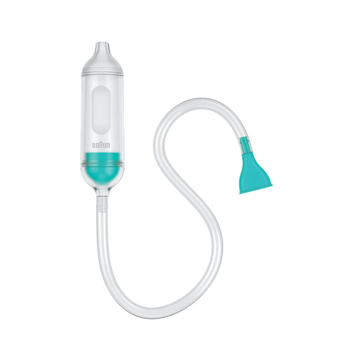 Braun Manual Nasal Aspirator - Nose Suction Tool, 2 Tips, for Newborns and Infants, Dishwasher Safe