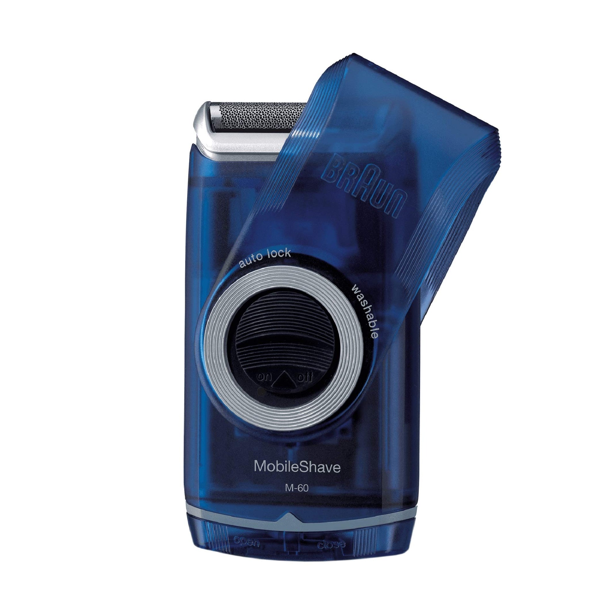 Braun Mobileshave M60B Battery Operated Men's Foil Shaver - back view