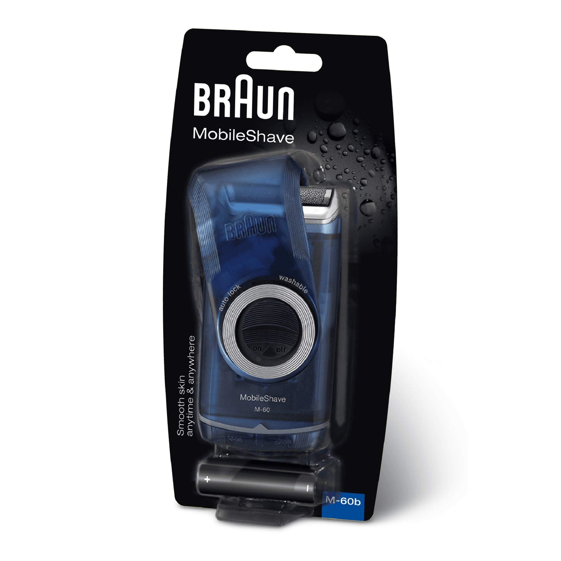 Braun Mobileshave M60B Battery Operated Men's Foil Shaver - ingredients panel