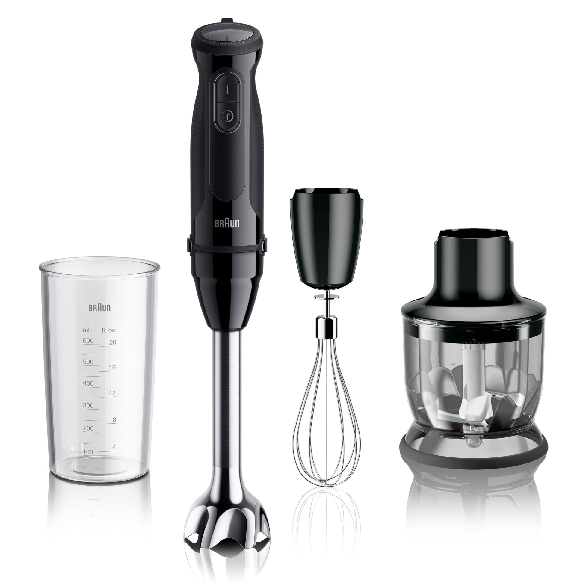 Braun MQ50001M Vario Hand Blender, 21-Speed Immersion Blender with PowerBell VPlus, 500W, Stainless Steel Blades (8)