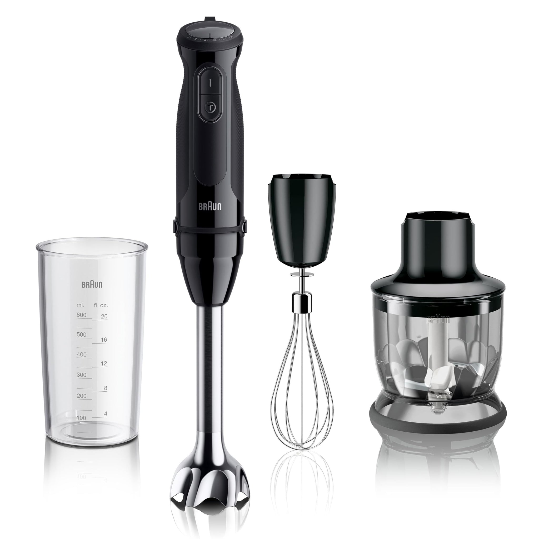 Braun MQ50001M Vario Hand Blender, 21-Speed Immersion Blender with PowerBell VPlus, 500W, Stainless Steel Blades (8)