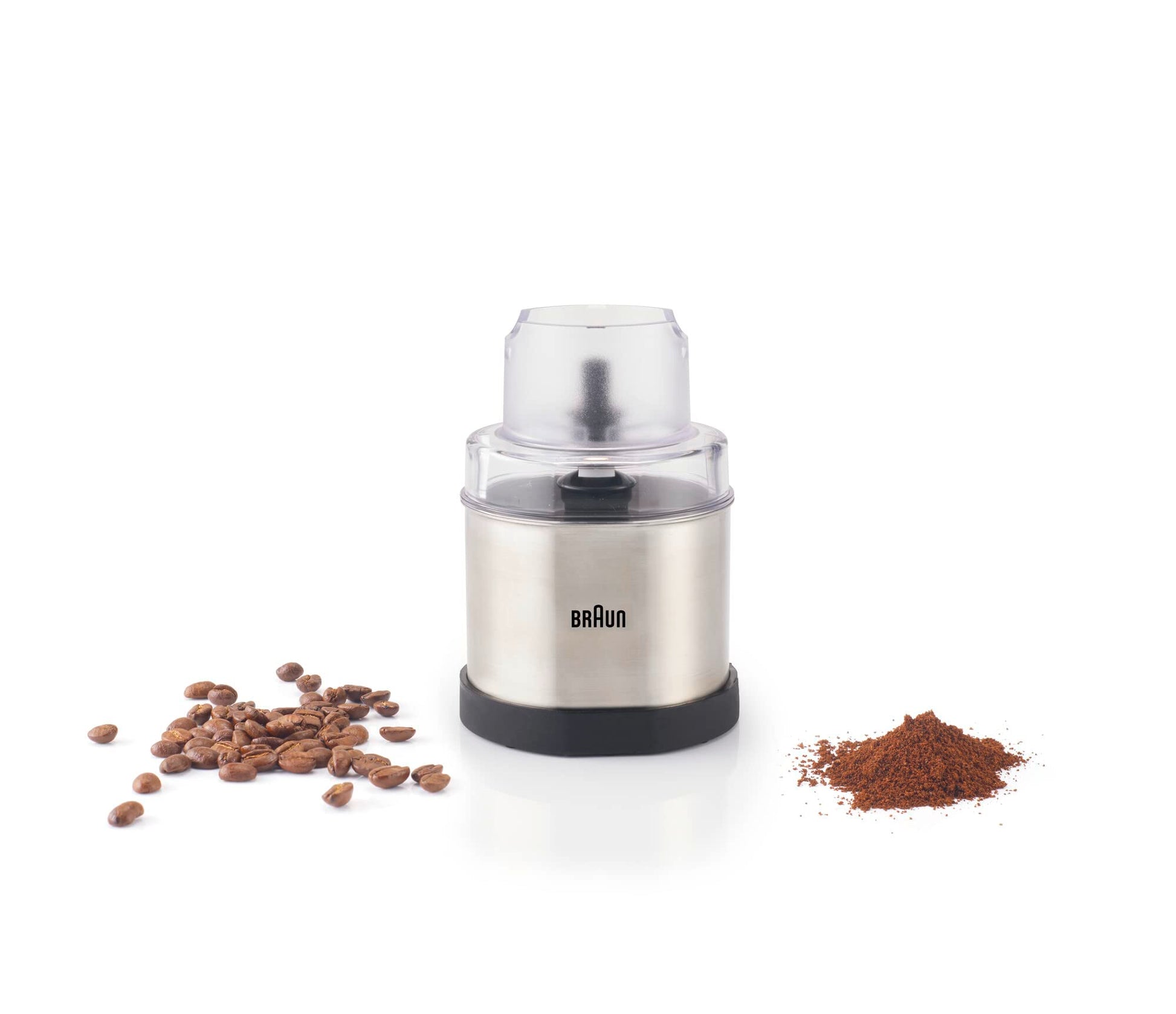 Braun MQS 270 SI Coffee and Spice Grinder Attachment, Stainless Steel, for MultiQuick Hand Blenders Series 7 and 9 - label de