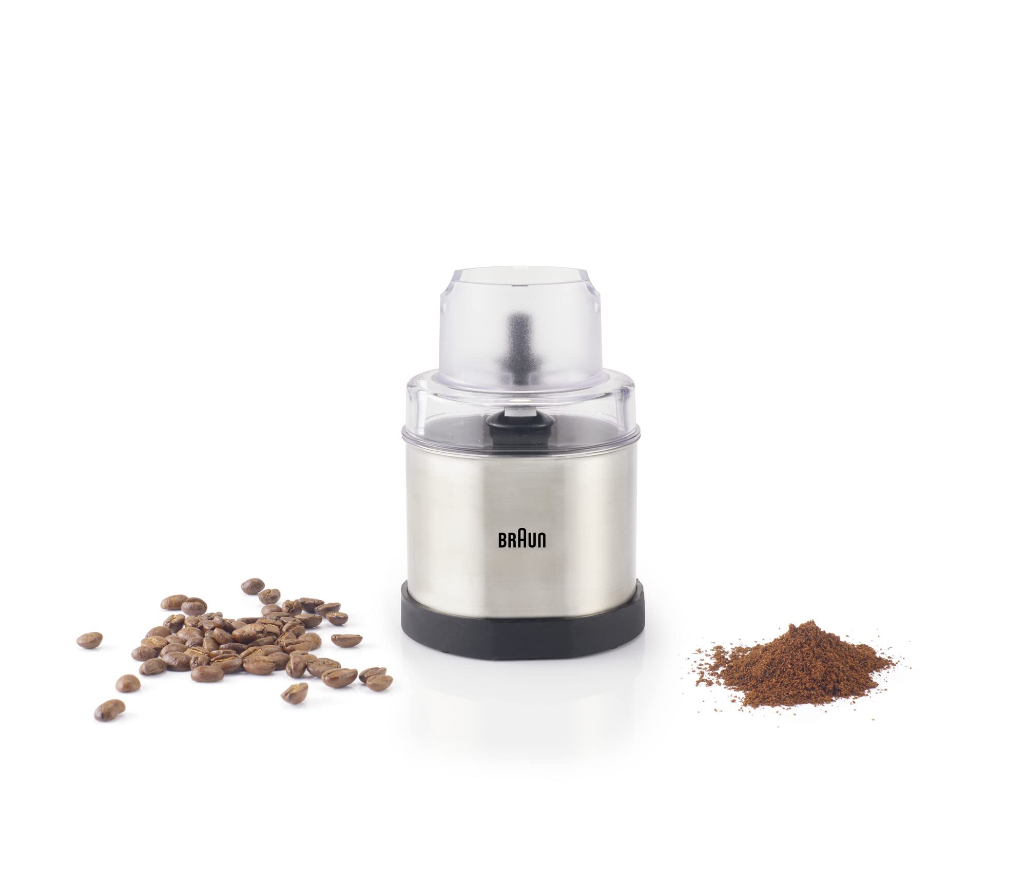 Braun MQS 270 SI Coffee and Spice Grinder Attachment, Stainless Steel, for MultiQuick Hand Blenders Series 7 and 9 - label de