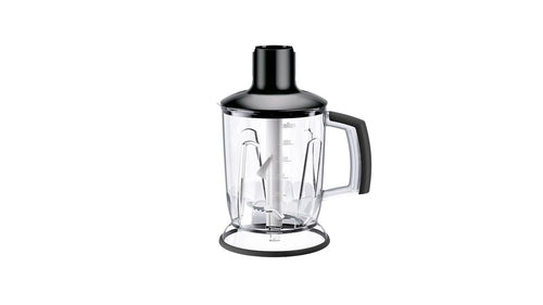Braun MQS601BK MultiQuick Hand Blender Attachment - 5-Cup Jug Blender and Ice Crusher with Chopping and Blending Blades
