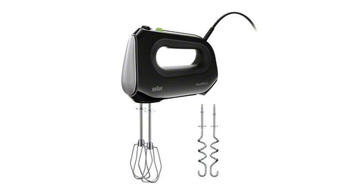 Braun Multimix 2 Hand Mixer, Black, 250W, 5 Speeds, with Beaters and Dough Hooks