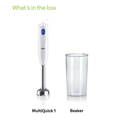 Braun MultiQuick 1 Hand Blender 450W Stainless Steel White Made in Europe EasyTwist Technology - close-up detail (15)