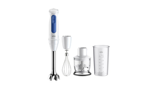 Braun MultiQuick 3 Hand Blender, 900W, White, 4-in-1 with PowerBell Technology, MQ30202M