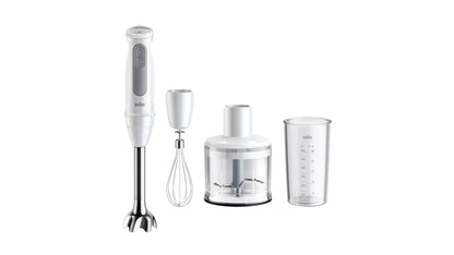 Braun MultiQuick 5 Hand Blender, 1000W, PowerBell Plus Technology, 21 Speed with Turbo, Includes Chopper and Whisk