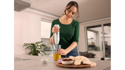 Braun MultiQuick 5 Hand Blender, 1000W, PowerBell Plus Technology, 21 Speed with Turbo, Includes Chopper and Whisk - close-up