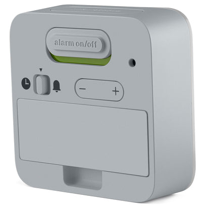 Braun Plastic Digital Travel Alarm Clock with Snooze, Compact Size, Negative LCD Display, Gray, Model BC08G - close-up detail