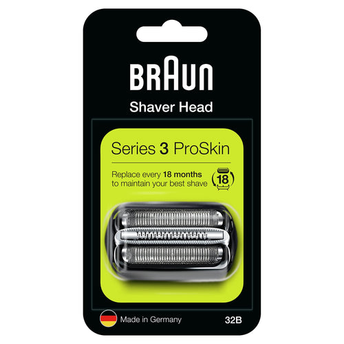 Braun Series 3 32B Replacement Foil & Cutter Cassette for 320 330 340 350CC Shavers, Black
