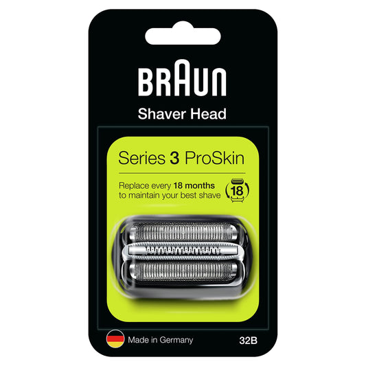 Braun Series 3 32B Replacement Foil & Cutter Cassette for 320 330 340 350CC Shavers, Black