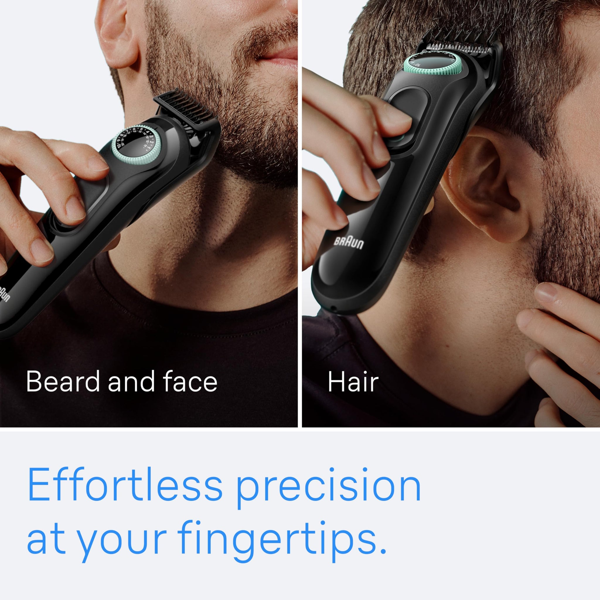 Braun Series 3 3470 All-In-One Style Kit, 7-in-1 Battery Powered Trimmer for Men, Beard Trimmer, Ear & Nose Trimmer, Hair Cli